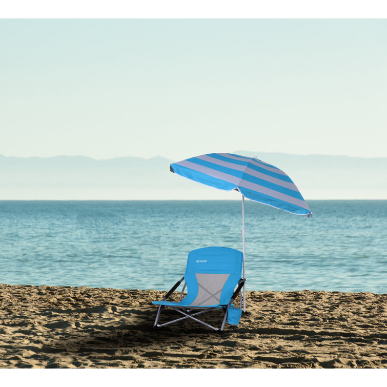 Camping chair with online umbrella